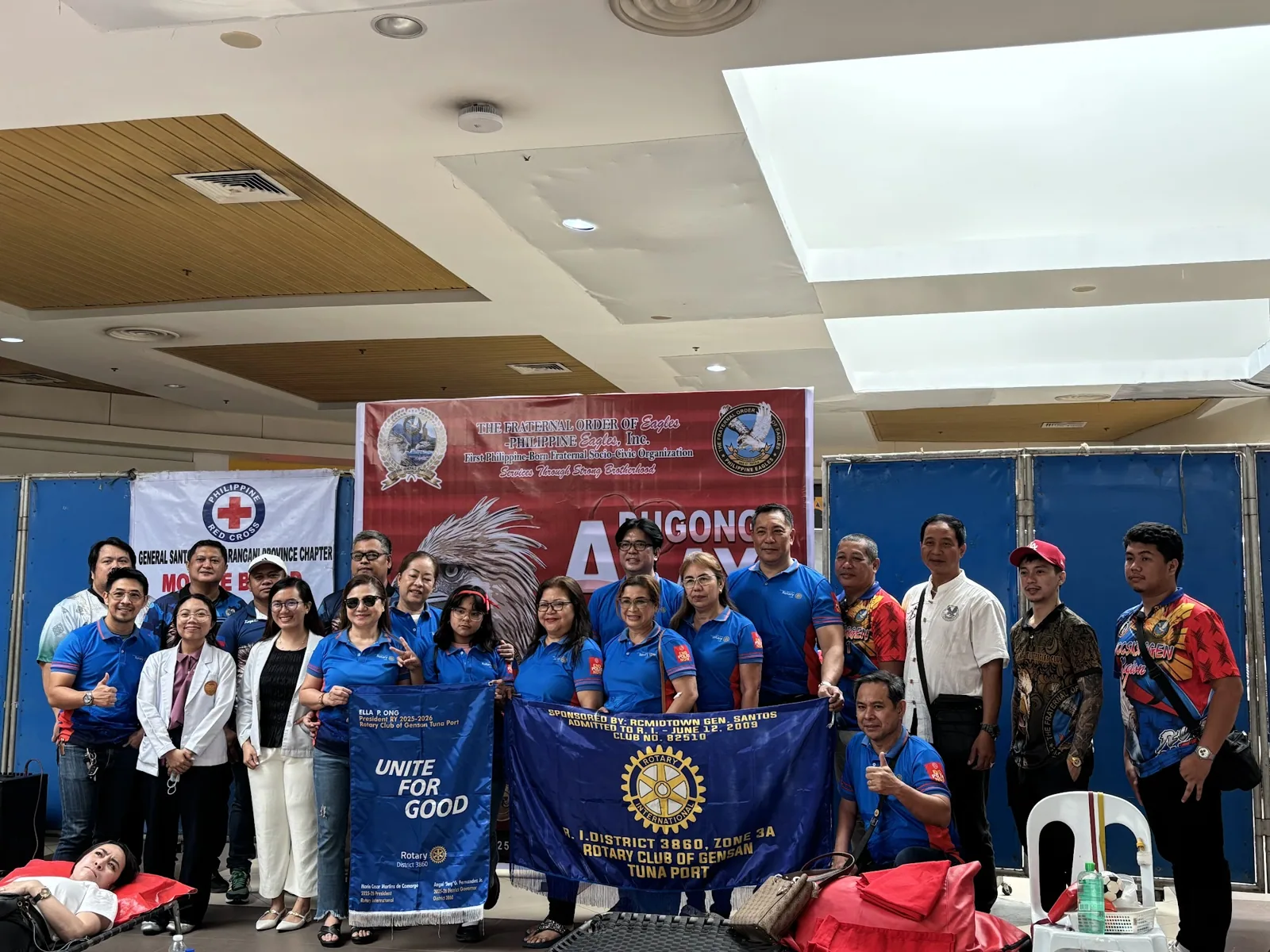 Seighton staff at the Philippine Red Cross blood donation drive
